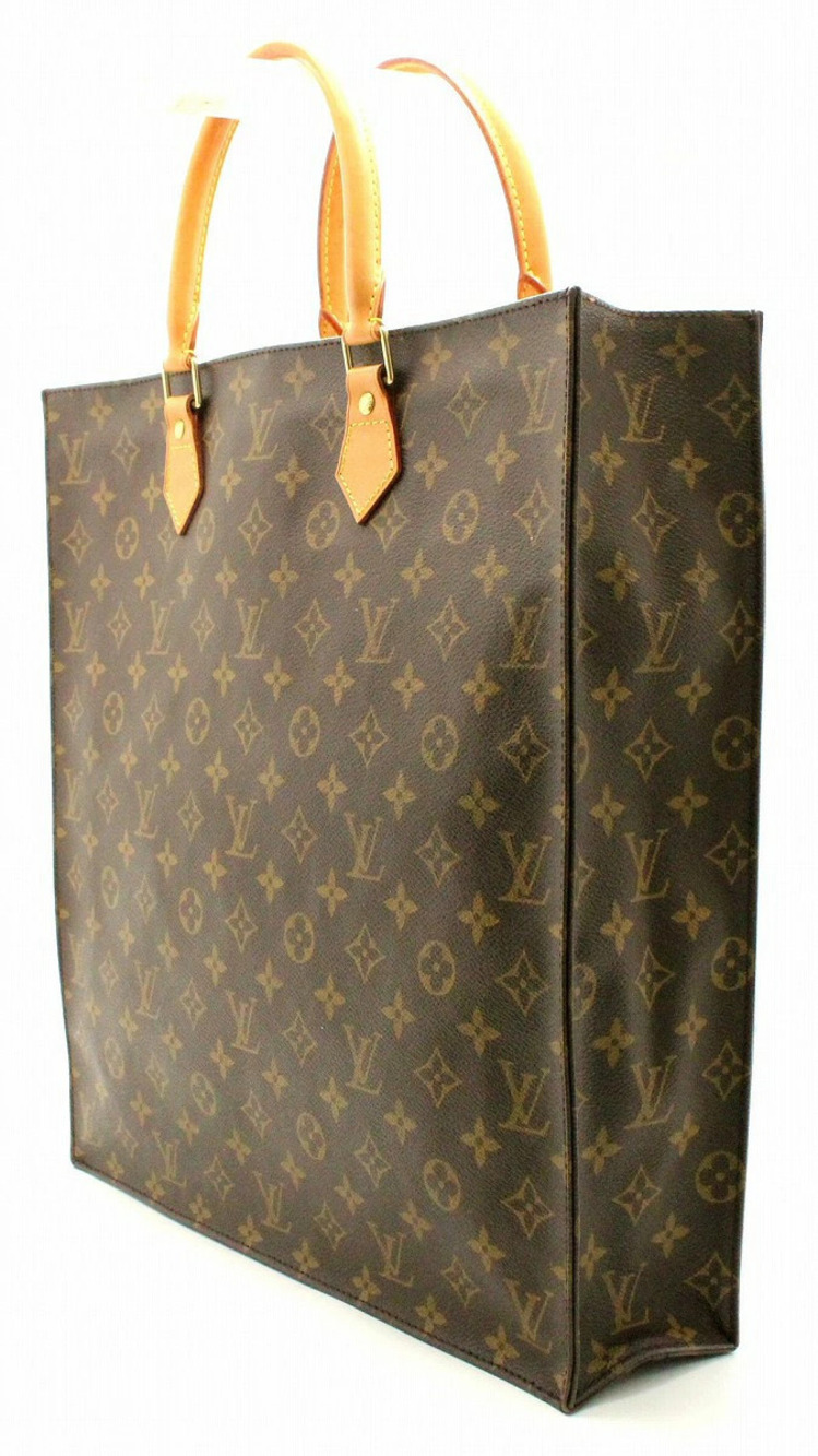 Louis Vuitton Handbag Sac Bag Plat Business Shopping Square Monogram Tote Brown